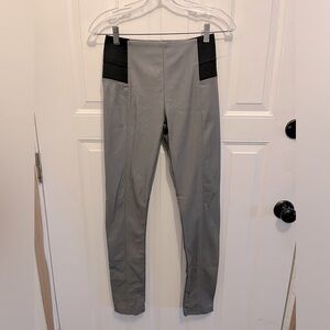 Pleather pants / gray
